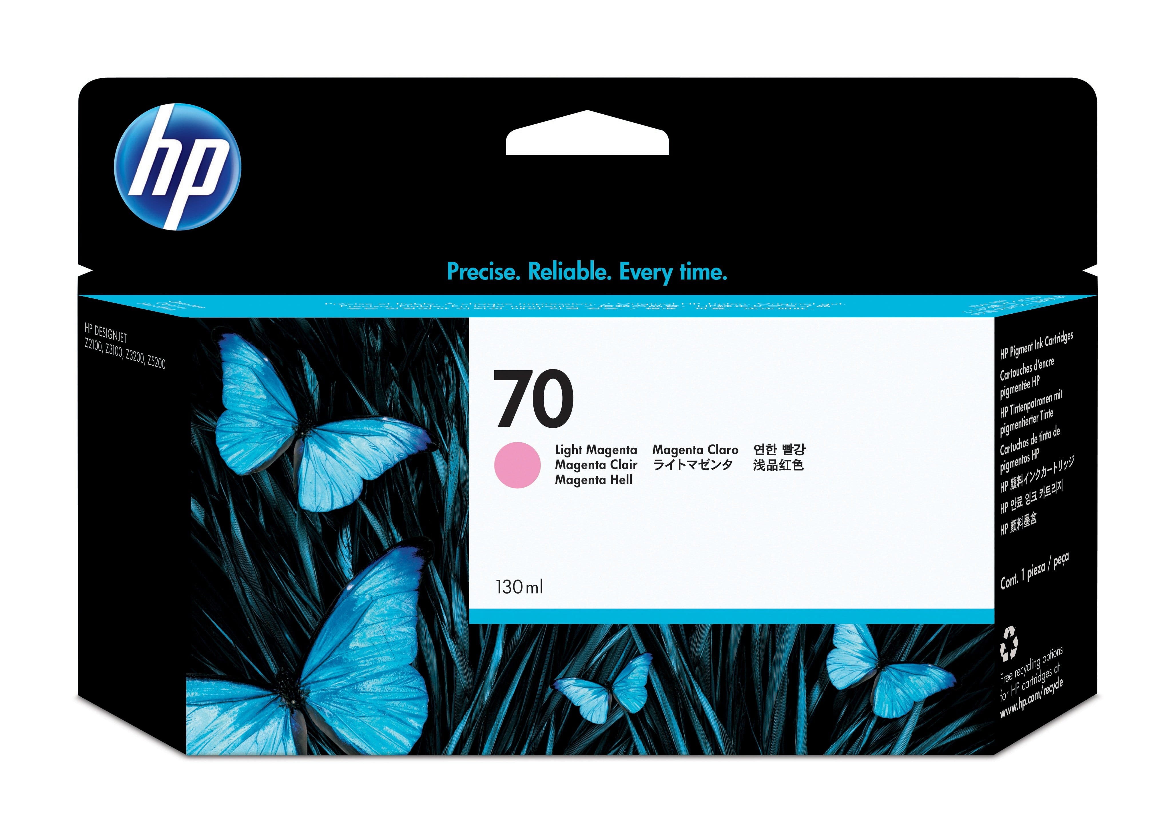 HP 70 130ml Light Magenta Ink Cartridge