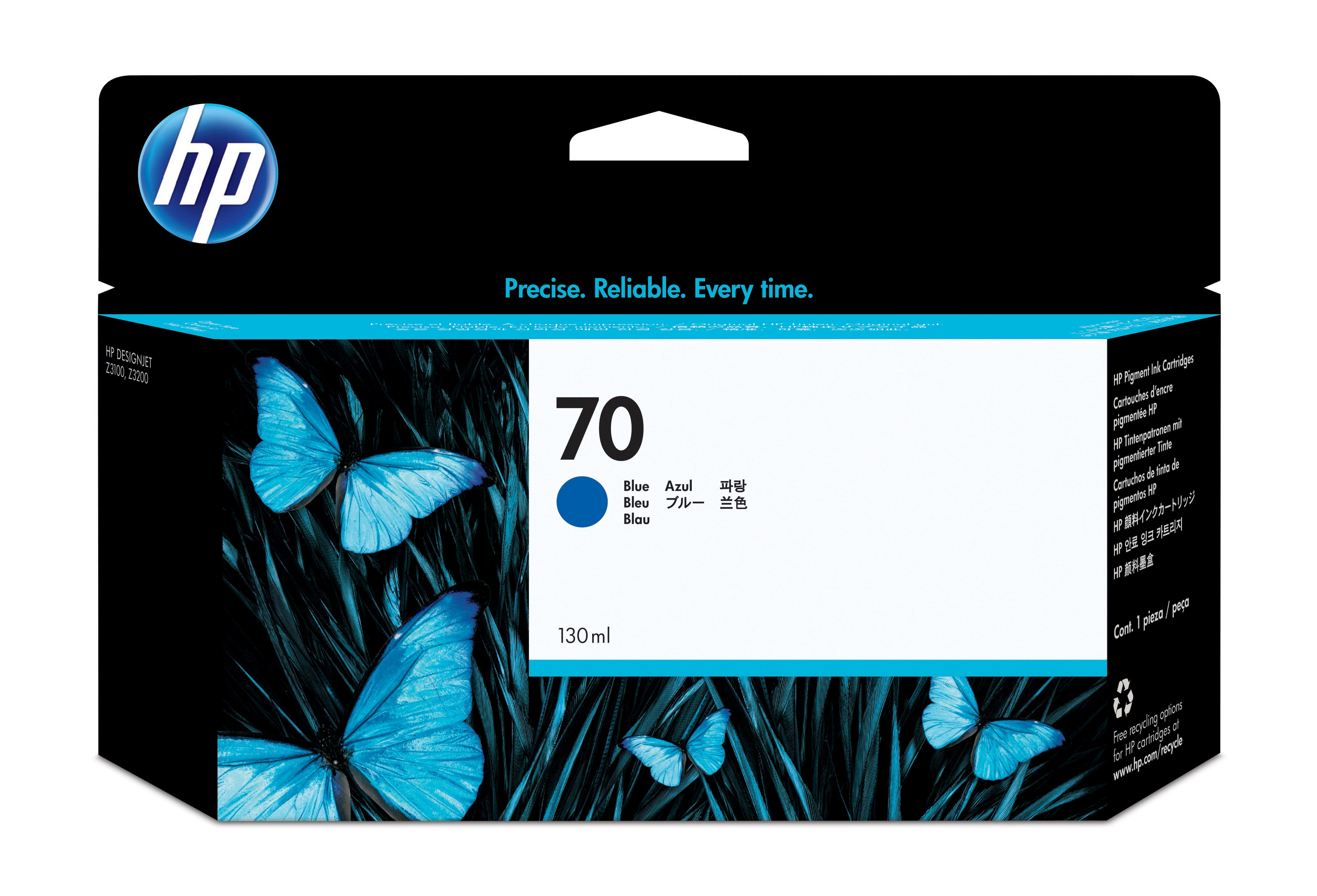 HP 70 130ml Blue Ink Cartridge