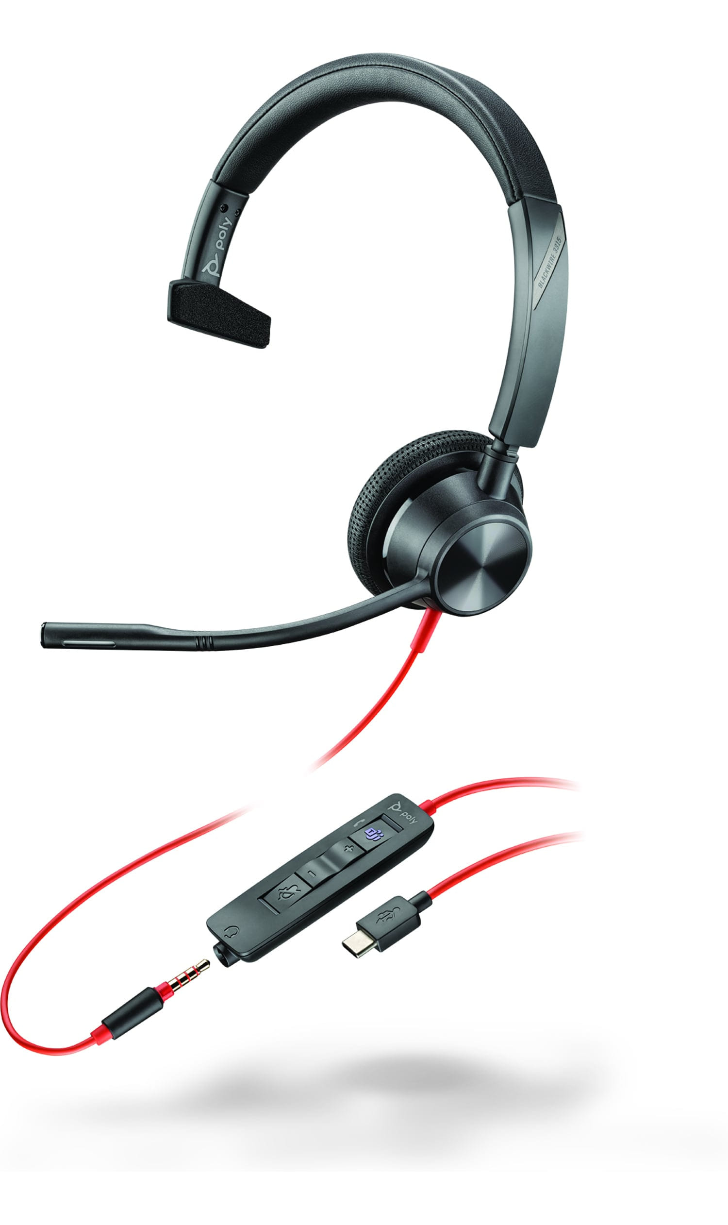 HP Poly Blackwire 3315 Mono USB-C Headset