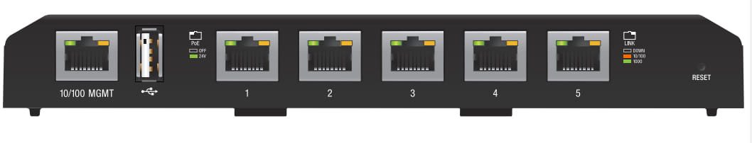 Ubiquiti Networks EdgeSwitch 5xP Managed Gigabit Ethernet (10/100/1000) Black Power Over Ethernet (PoE)