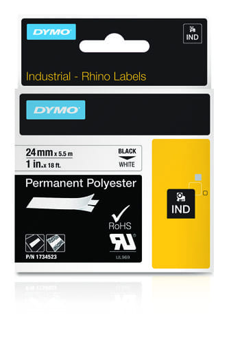 Dymo Rhino 24mm Permanent Polyester Tape