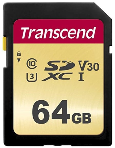 Transcend SD Card SDXC 500S 64GB