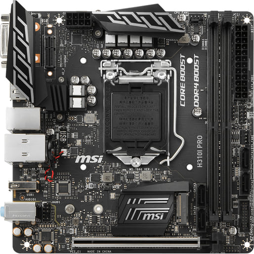 MSI LGA 1151 (Socket H4) Mini-ITX Intel H310 Express Motherboard