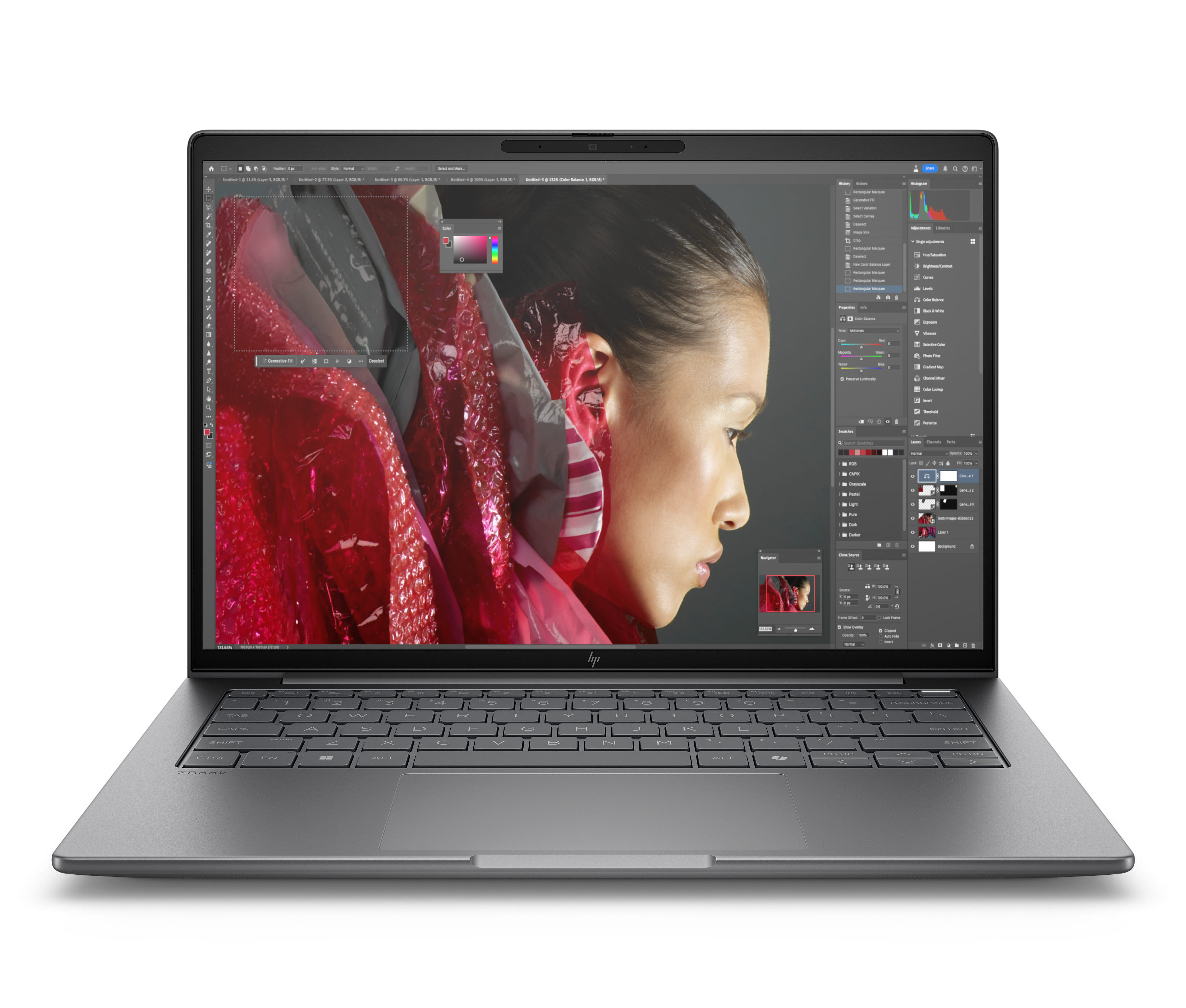 HP ZBook 8 G1I 14" WUXGA Touchscreen Laptop, Ultra 7-255U, 16GB RAM, 512GB SSD, Windows 11 Pro