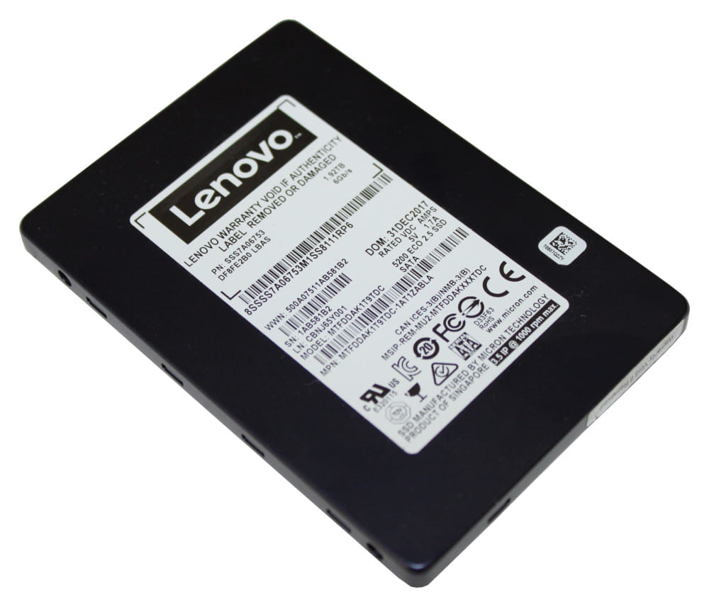 Lenovo HDD 1.92TB SATA 6GB HotSwap 2.5" SFF5200