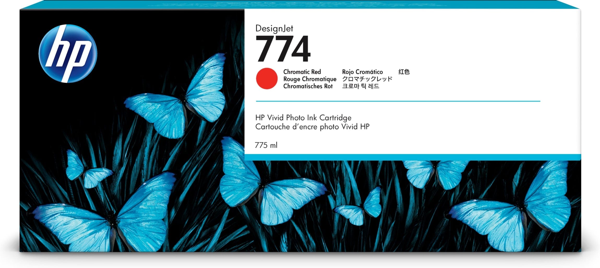 HP 774 775-Ml Chromatic Red Ink Cartridge