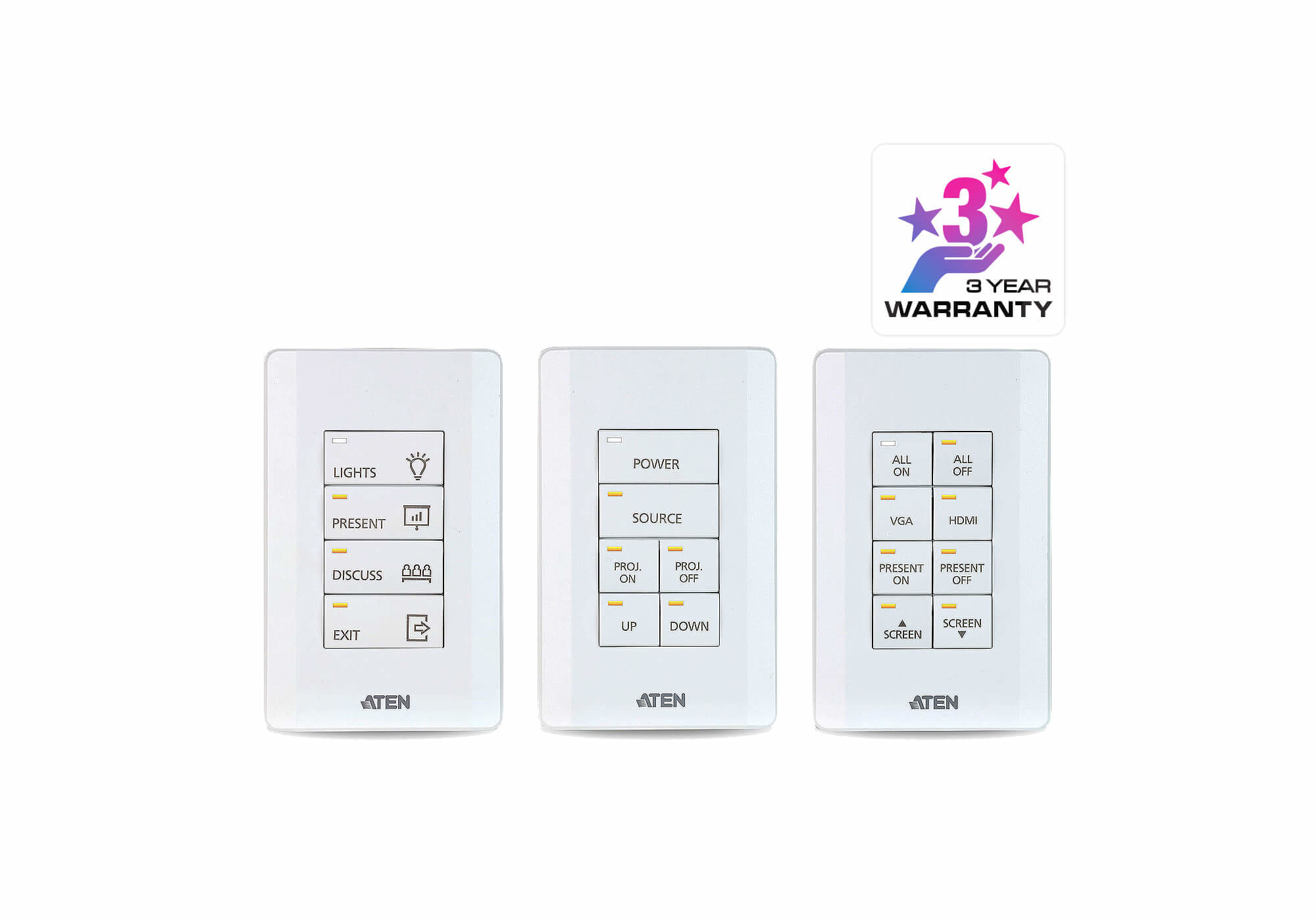 Aten 8-Button Keypad (US, 1 Gang)