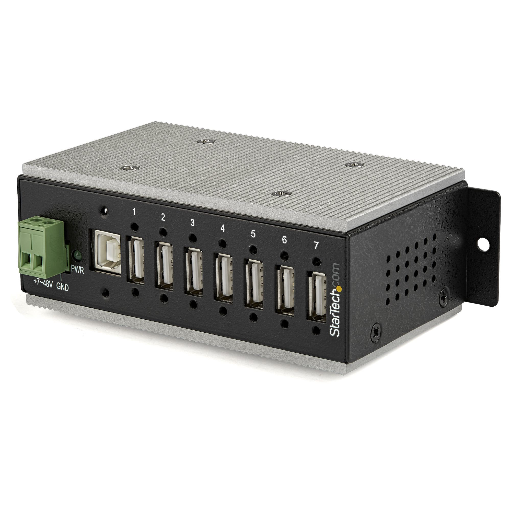 Startech 7-Port Industrial USB Hub - USB 2.0 - 15kV ESD Protection