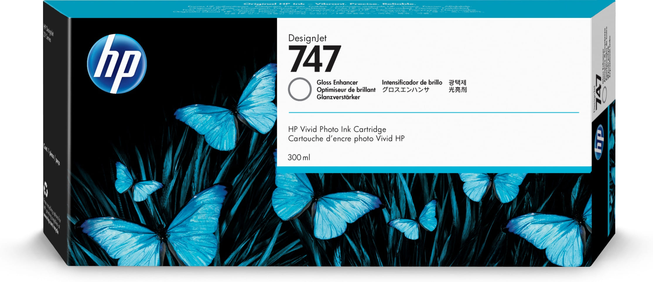HP 747 300-Ml Gloss Enhancer Ink Cartridge