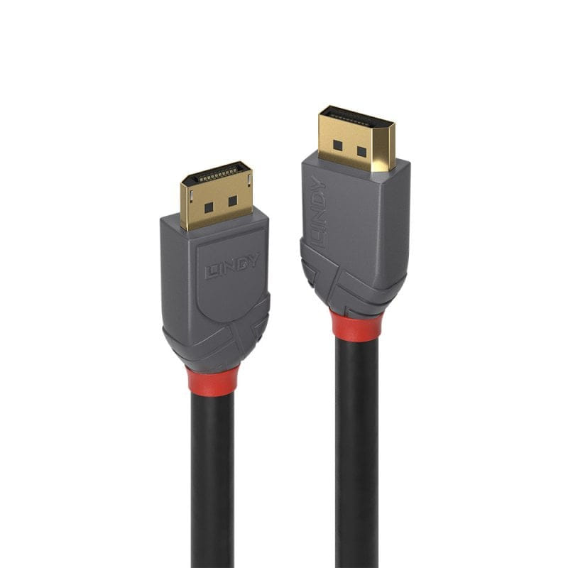 Lindy 4K DisplayPort Cable 5m Black Grey