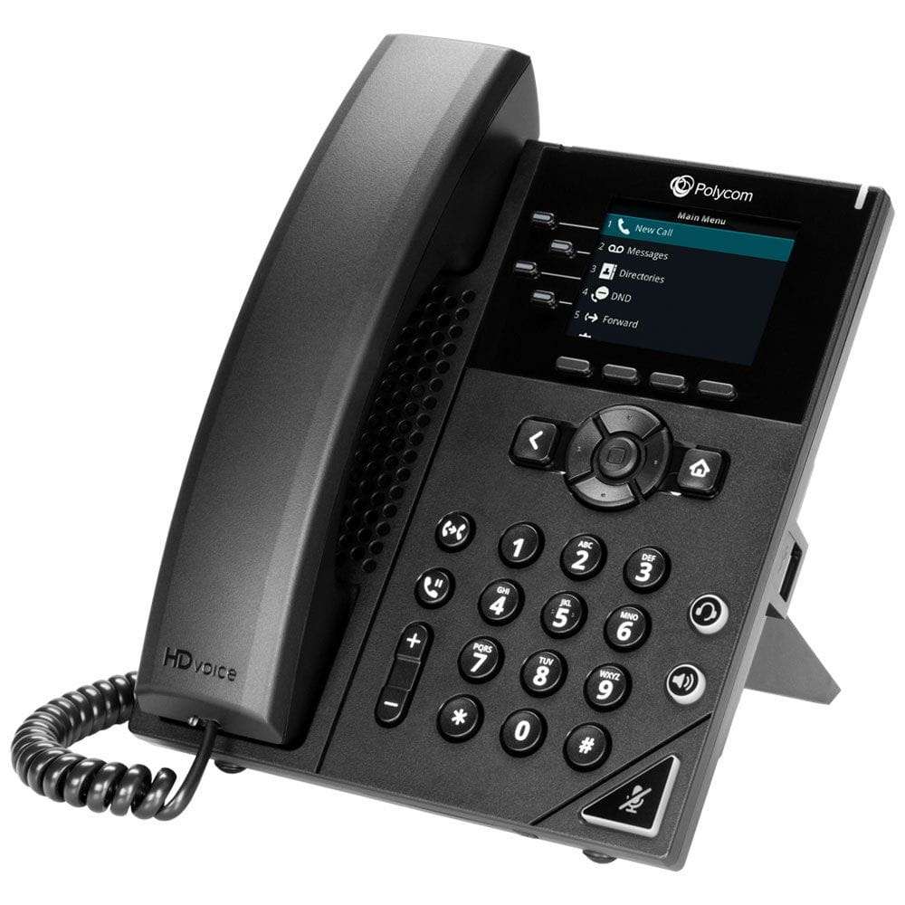 Poly VVX 250 IP Phone Black Wired handset LCD 4 lines