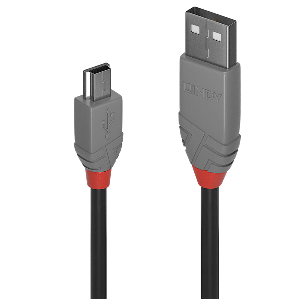 Lindy Anthra Line 1m USB2 A to Mini-B Cable