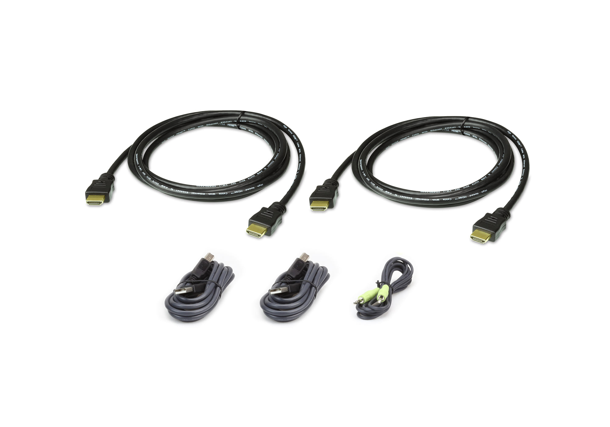 Aten 1.8m USB HDMI Dual Display KVM Cable Kit