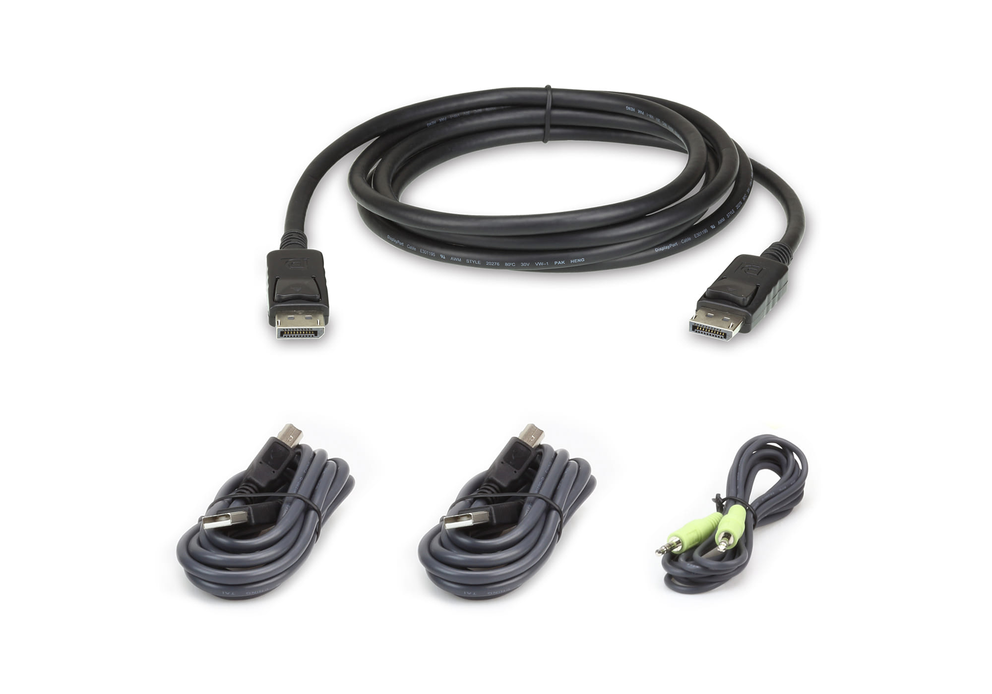 Aten 2L-7D02UDPx4 KVM Cable 1.8 m Black