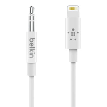 Belkin 3.5mm Audio to Lightning 3ft Cable White