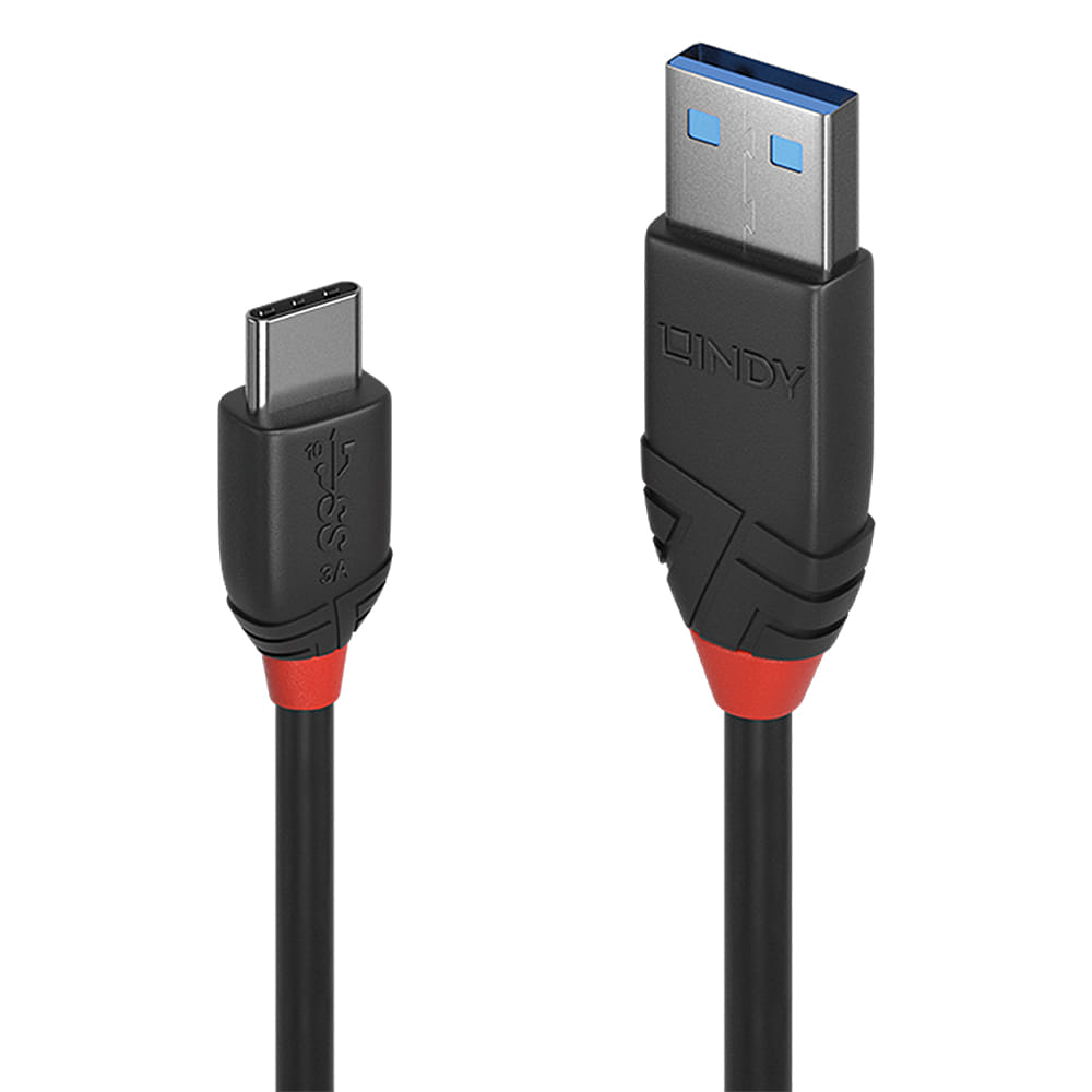 Lindy USB Cable 1.5m 3.2 Gen 1 (3.1 1) A C Black