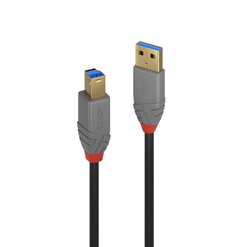 Lindy USB Cable 1m 3.2 Gen (3.1 1) A B Black