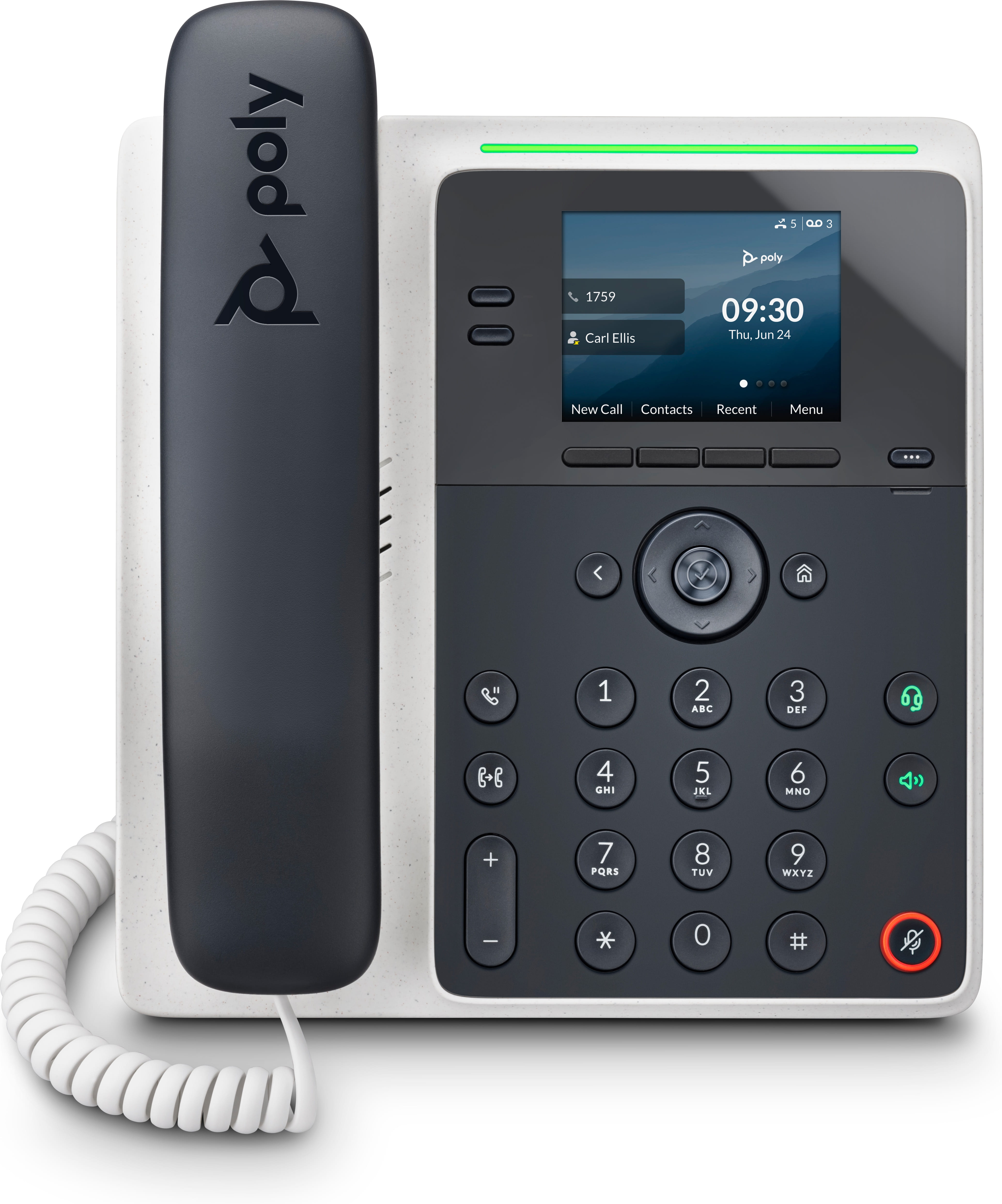 HP Poly Edge E100 IP Phone and PoE-enabled