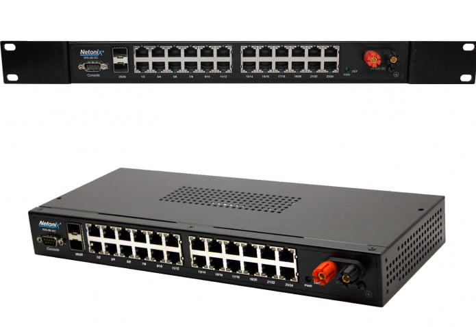 Netonix 26 Port POE Switch Conditioned DC Power