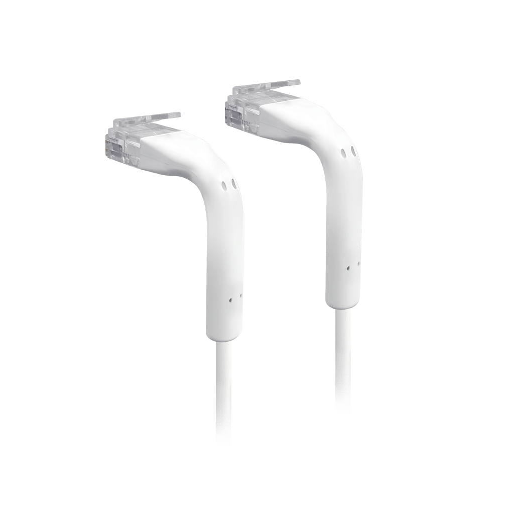 Ubiquiti UniFi Cat6 RJ45 Bendable End Ethernet Patch Cable 22cm - White