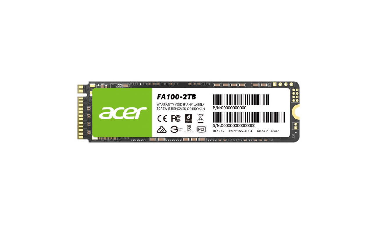 Acer FA100 2TB M.2 NVMe PCIe Gen 3x4 SSD