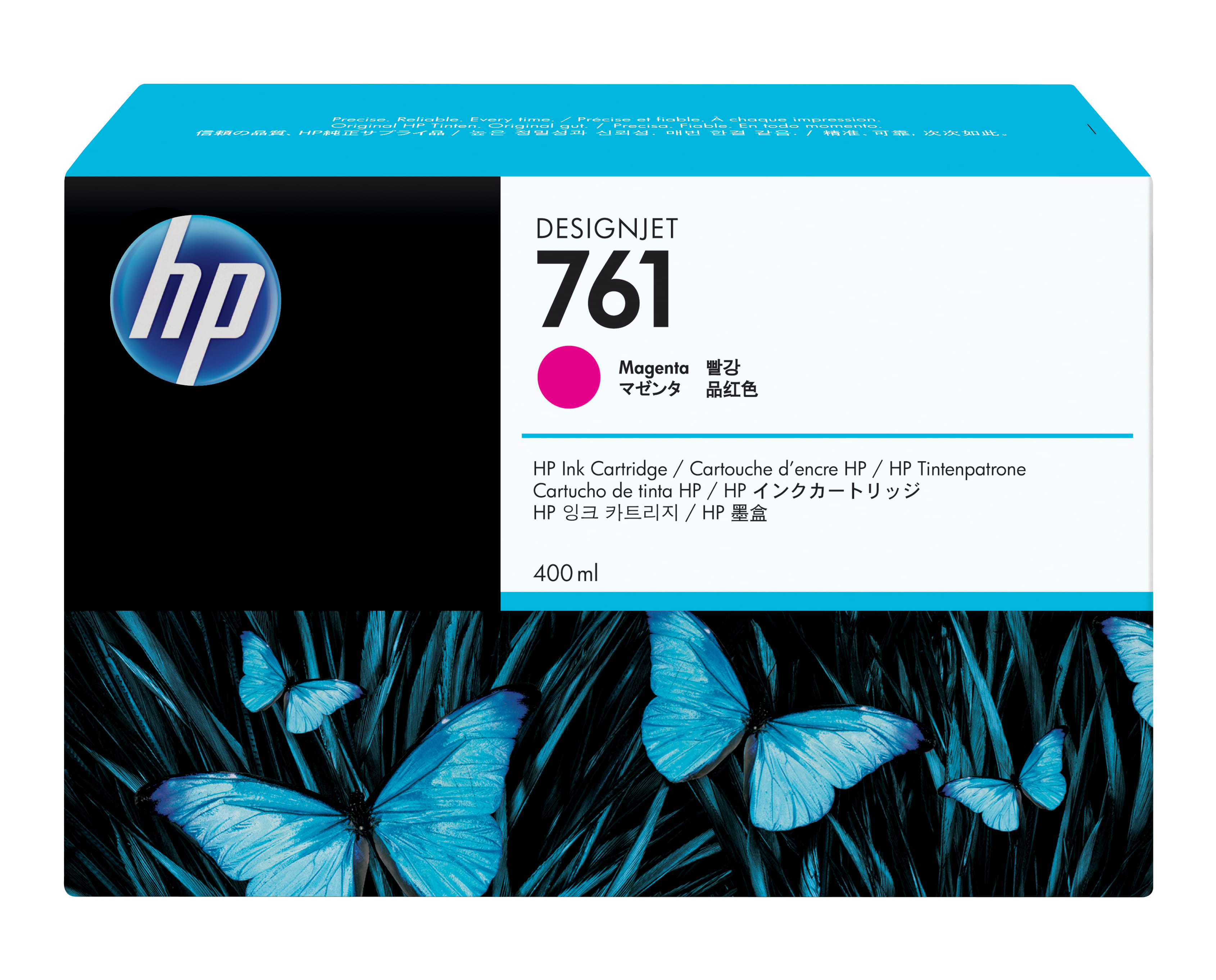 HP 761 400ml Original Ink Cartridge - Magenta