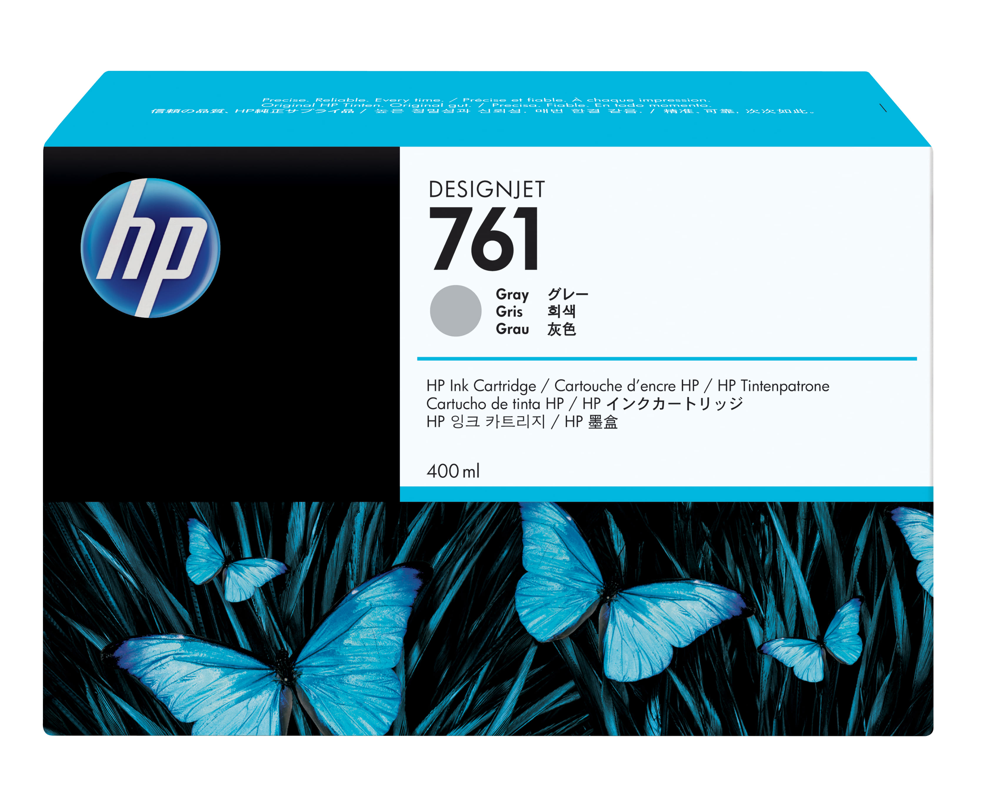 HP 761 400ml Original Ink Cartridge - Grey