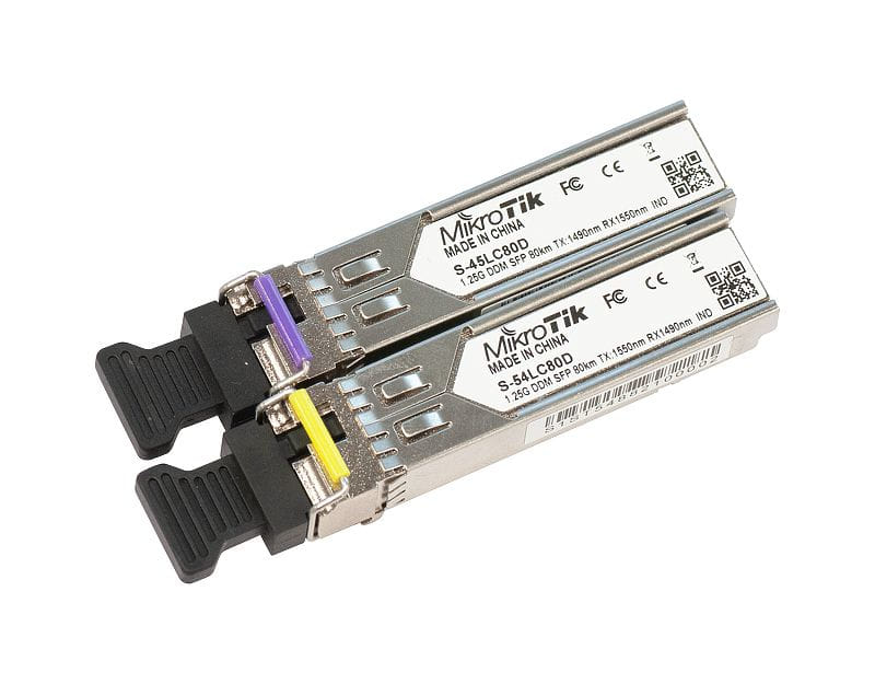 MikroTik Pair of SFP modules S-45LC80D