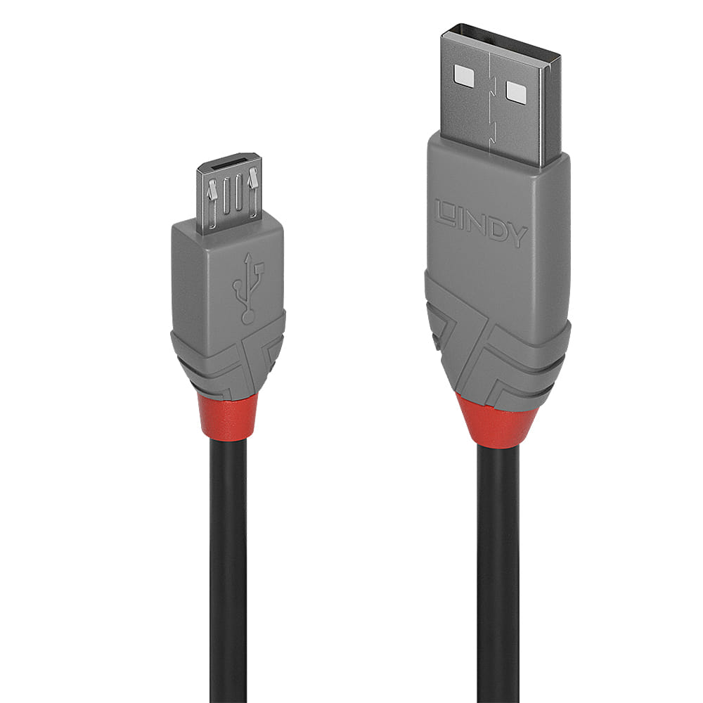 Lindy Anthra Line 2m USB2 A to Micro-B Cable