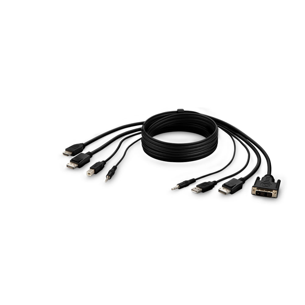 Belkin Dual DVI - HDMI & DP - DP 1.8m Cable