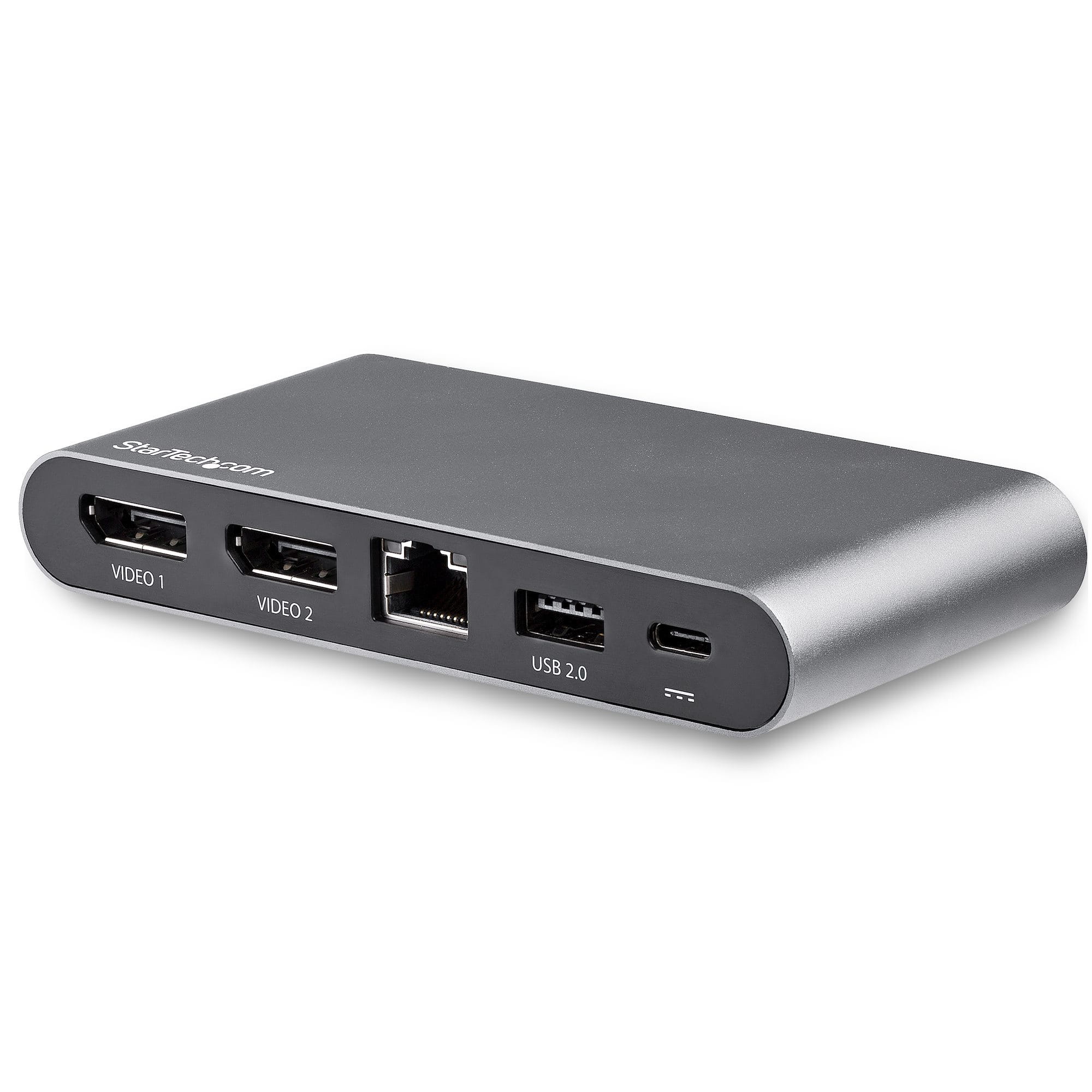 Startech Dual DisplayPort Power Delivery USB-C MultiPort Adapter for Windows Laptops
