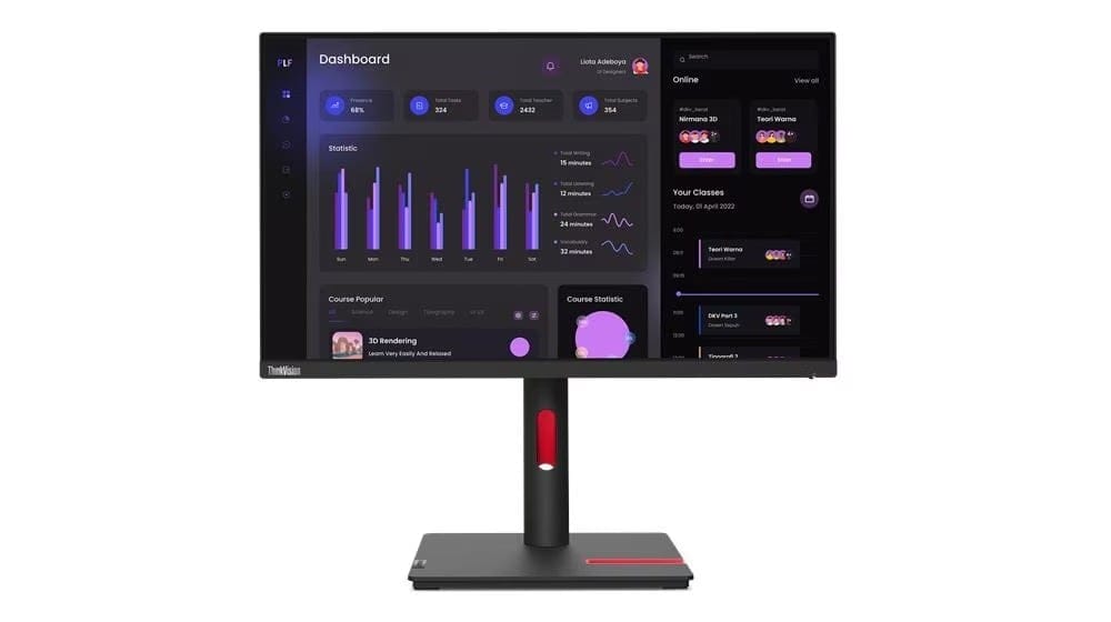 (Carton Damaged) Lenovo ThinkVision T24i-30 23.8" FHD IPS Monitor