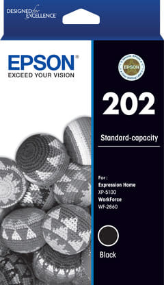 Epson C13T02N192 202 STD BLACK INK XP-5100 WF-2860
