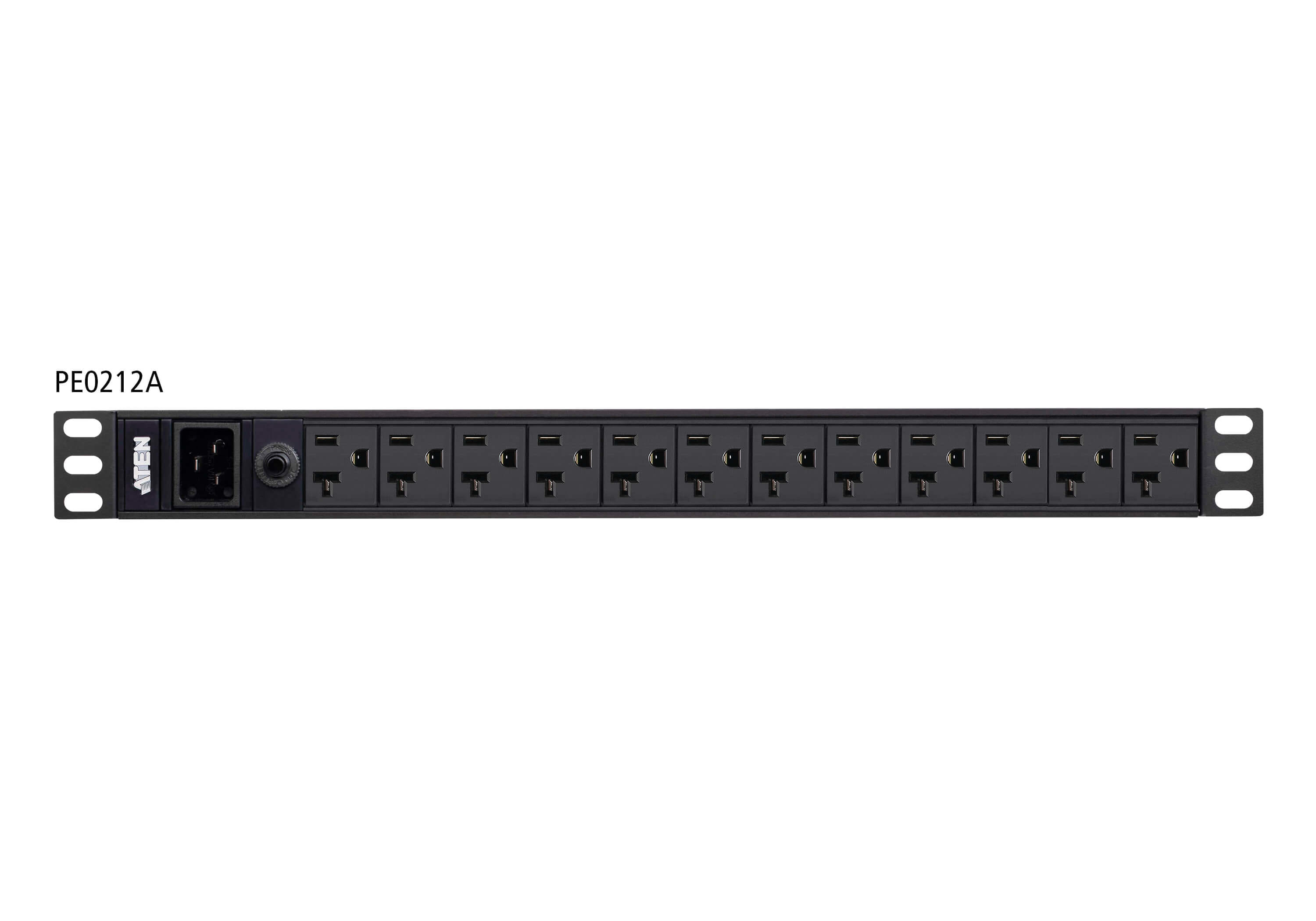 ATEN 12-Port 1U Basic PDU supports up to 15A