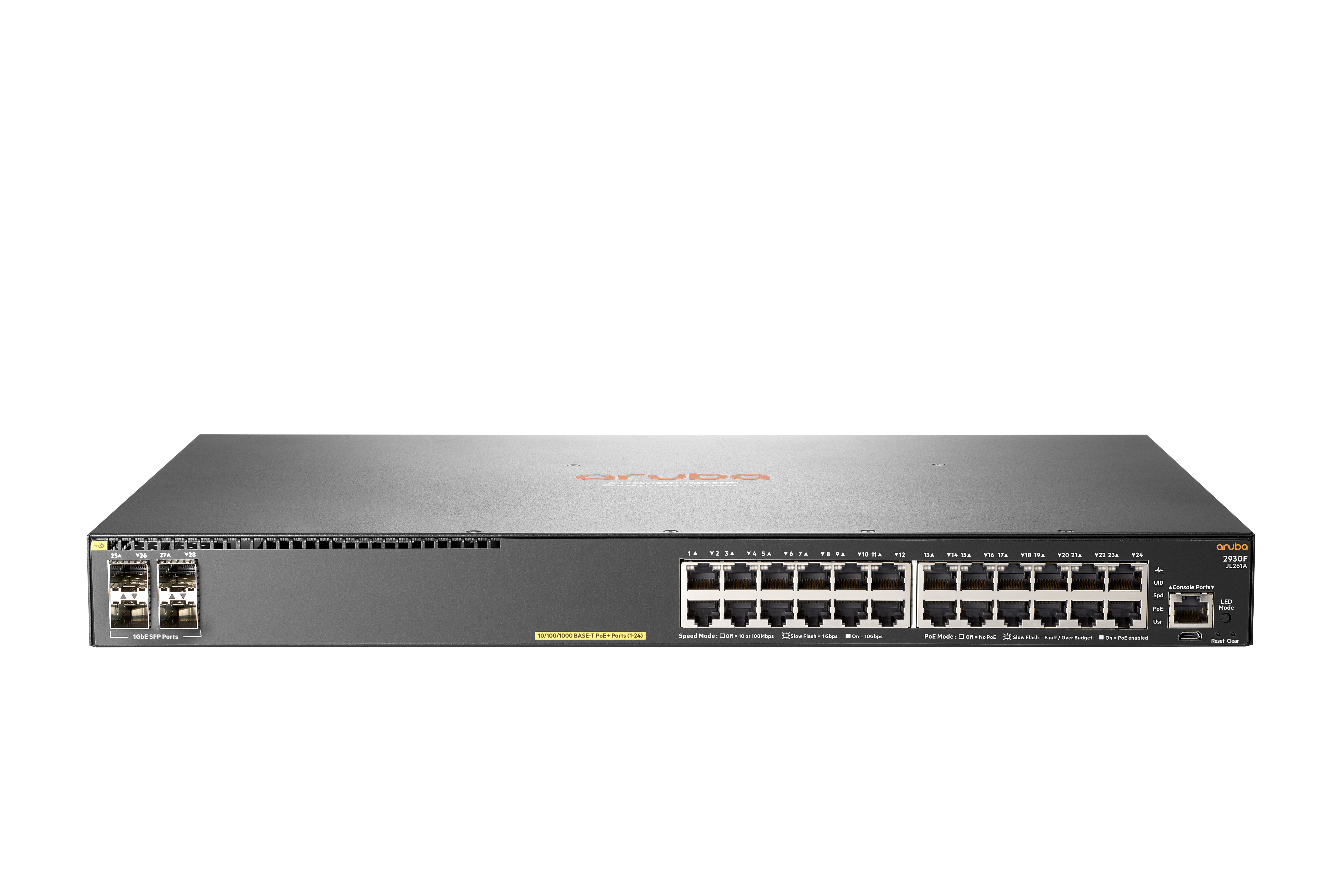 HP ARUBA 2930F 24G PoE+ 4SFP SWITCH