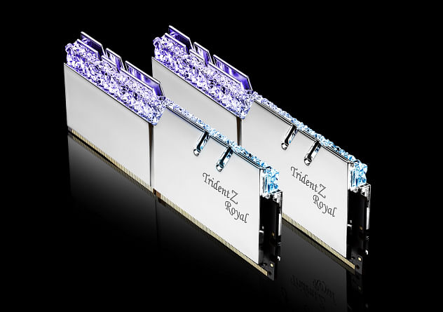 G.Skill Trident Z Royal 32GB 2x16GB DDR4 3200 Memory Silver