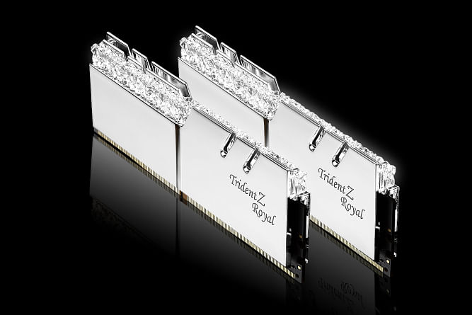 G.Skill Trident Z Royal 32GB 2x16GB DDR4 3200 Memory Silver