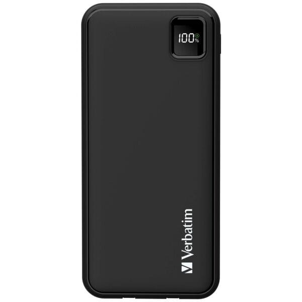 Verbatim VAPPP224 10000 mAh Power Bank With Embedded Cables - Black