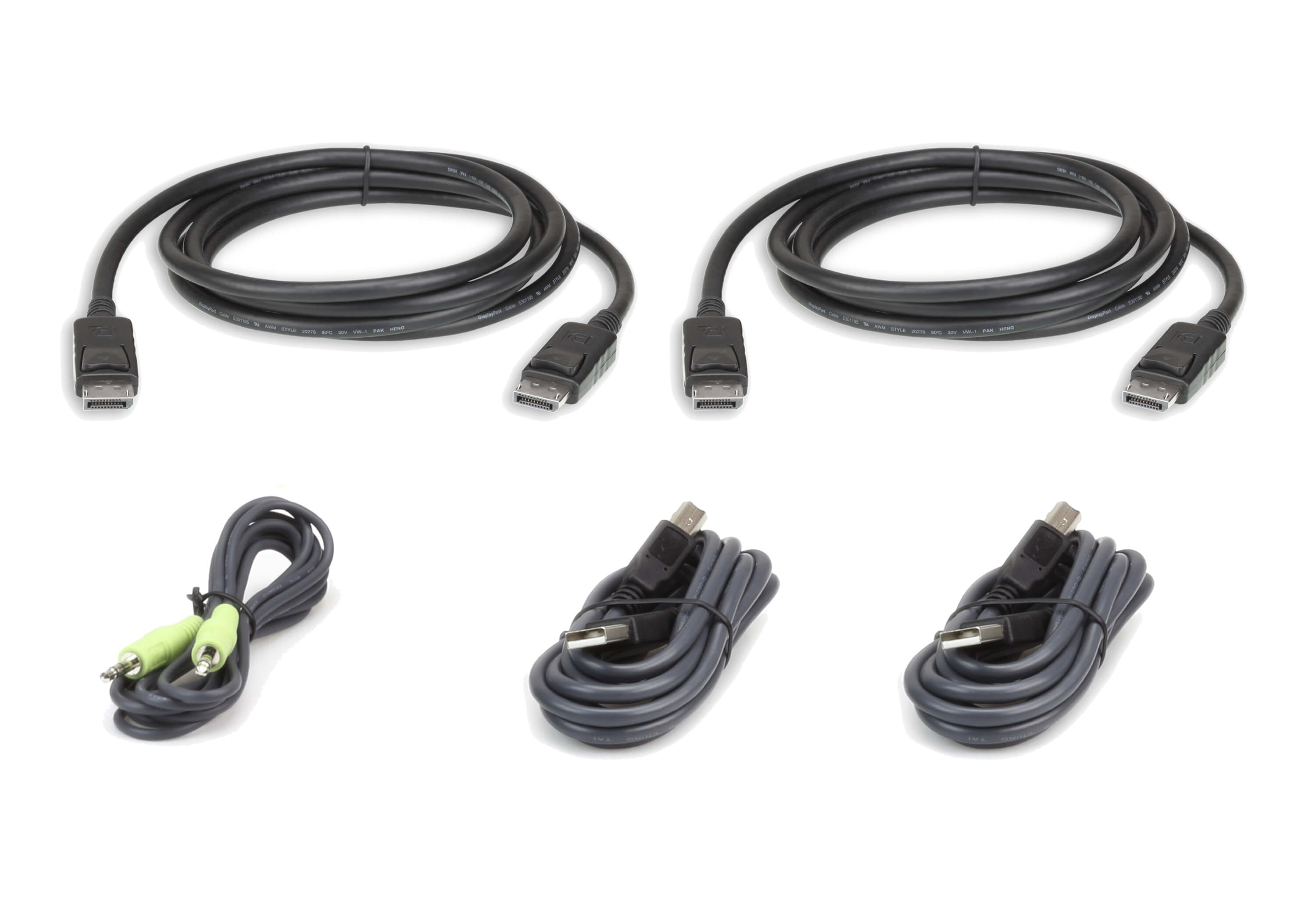 Aten 3m USB DisplayPort Dual Display KVM Cable Kit