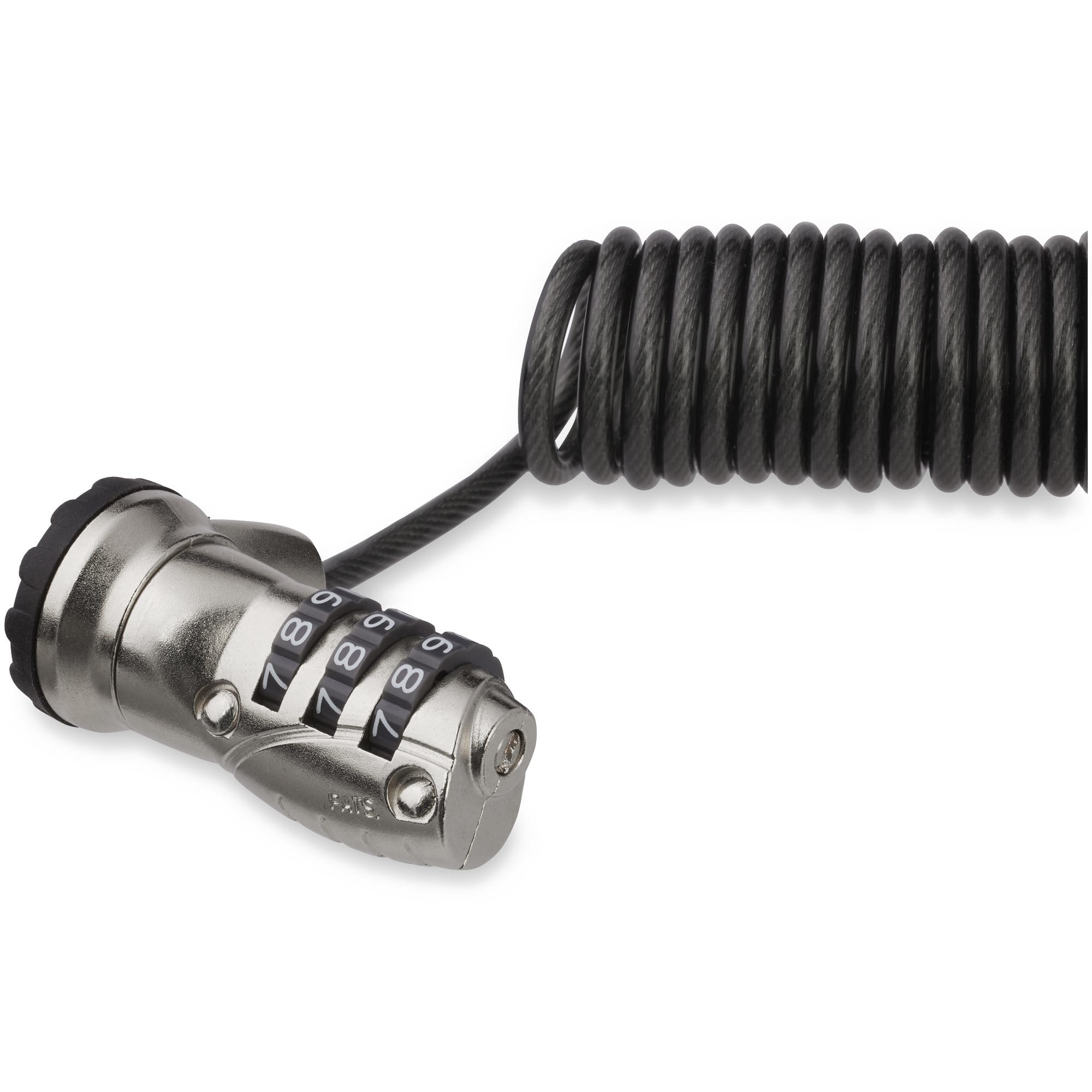 Startech Laptop Cable Lock - Self-Coiling Cable - 3-Digit Combination