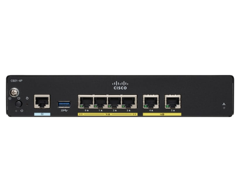 Cisco 927 VDSL2/ADSL2+ over POTs and 1GE/SFP Sec Router 	