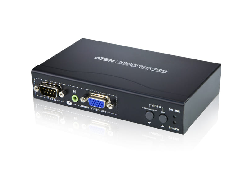 Aten VGA/Audio/RS-232 Cat5 Receiver With Dual Output