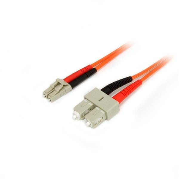 StarTech 2m Fiber Optic Cable - Multimode Duplex 50/125, LSZH - LC/SC