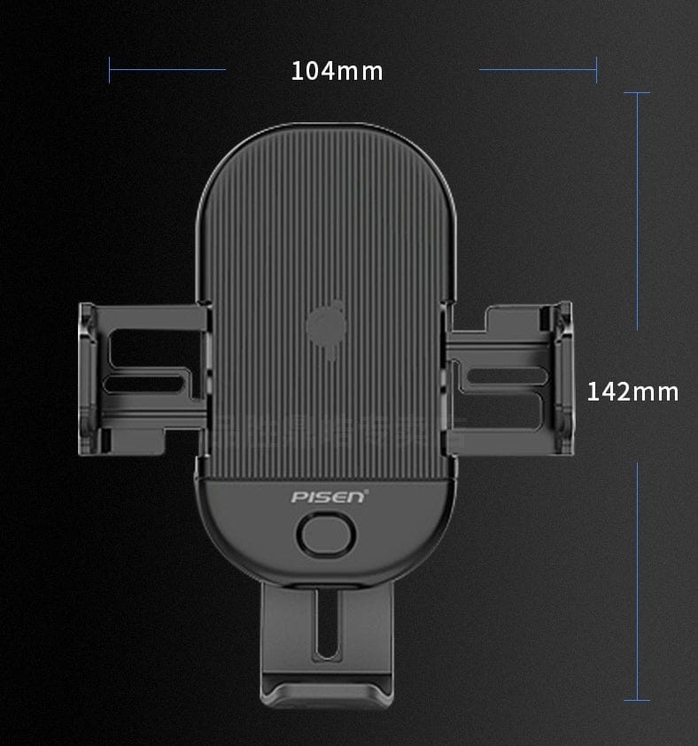 Pisen 15W Qi Wireless Charger Car Holder - Black