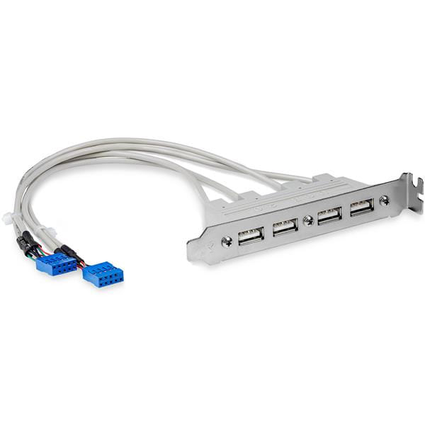 Startech 4-Port USB A Female Slot Plate Adapter