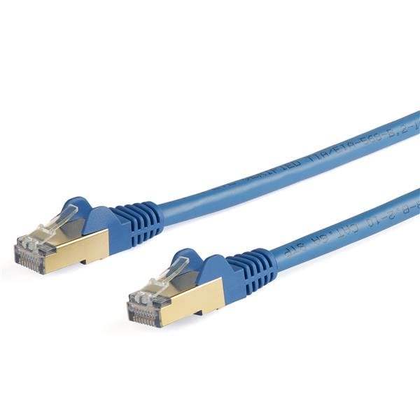 10m CAT6a Ethernet Cable - Blue - Snagless RJ45 Connectors