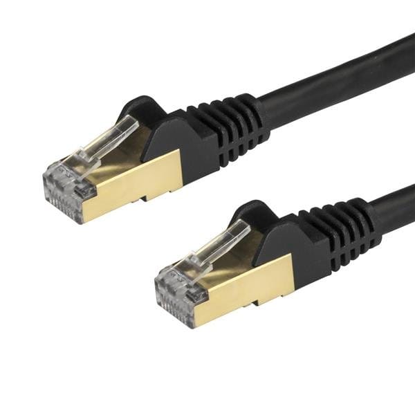 1.5 m CAT6a Cable - Black - Snagless RJ45 Connectors