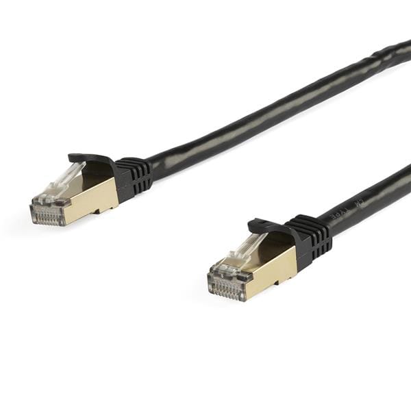 5m CAT6a Ethernet Cable - Black - Snagless RJ45 Connectors