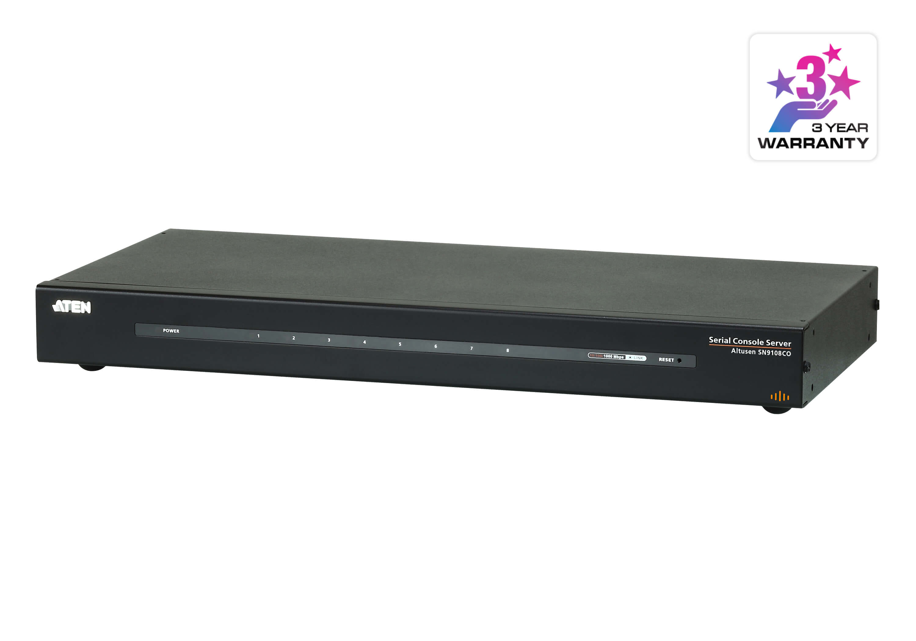 Aten Serial Console Server over IP with AC Power - 8-Port