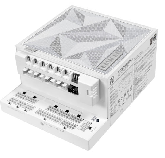 Lian Li Edge Platinum V2 1200W With Edge Power Supply - White